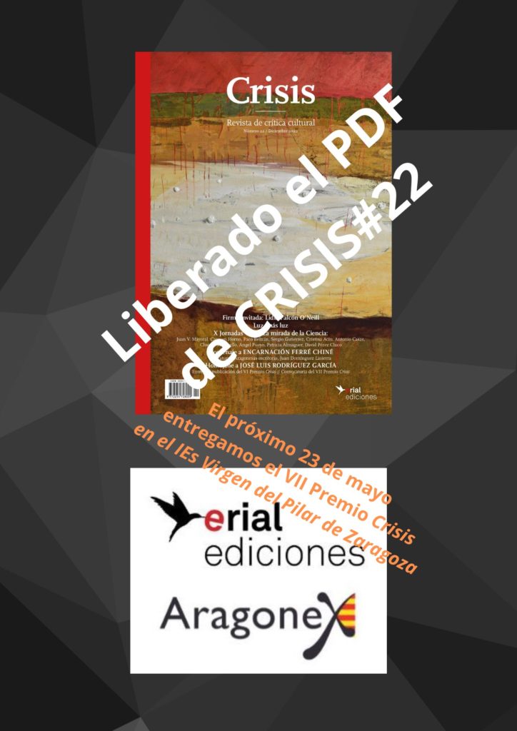 Liberado el PDF de CRISIS#22 / Video mesa redonda / Entrega VII Premio CRISIS